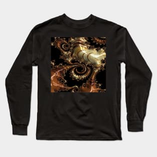 Golden world of wonders fractal Long Sleeve T-Shirt